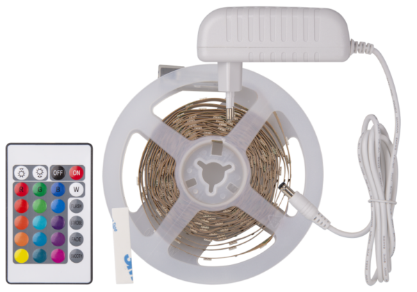 Лента светодиодная 95 143 NLS-SET-01 RGB 3м 30шт/м адаптер 1м IP20 Navigator 95143 (1811291)