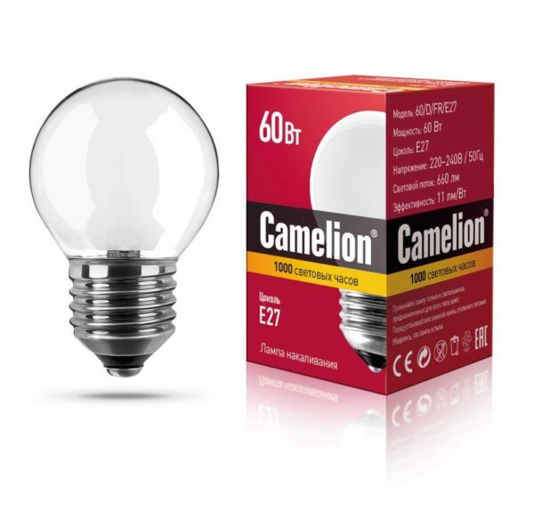 Лампа накаливания MIC D FR 60Вт E27 Camelion 9871 (247334)