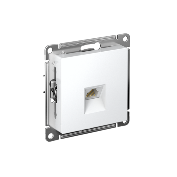 Розетка компьютерная 1-м AtlasDesign RJ45 кат.5E механизм бел. SE ATN000183 (1240160)