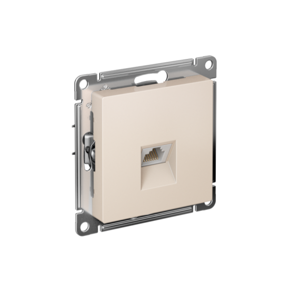 Розетка компьютерная 1-м AtlasDesign RJ45 кат.5E механизм беж. SE ATN000283 (1240211)