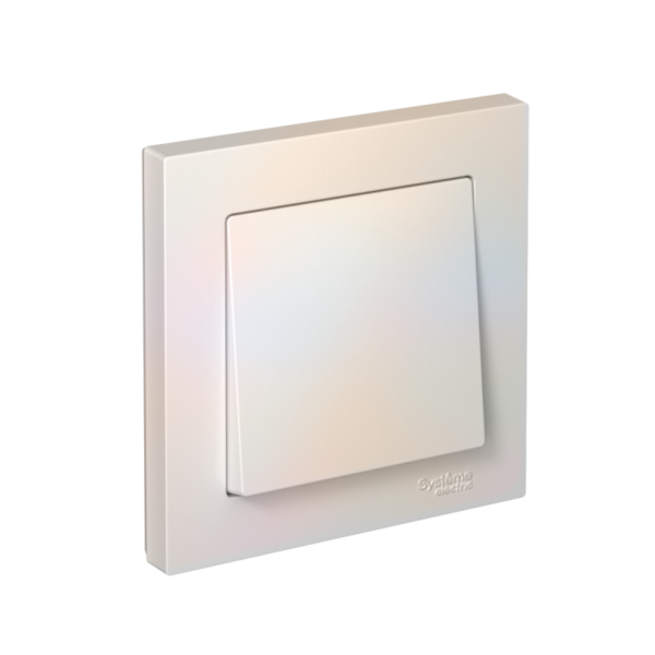 Выключатель 1-кл. СП AtlasDesign 10А IP20 (сх. 1) 10AX в сборе жемчуж. SE ATN000412 (1240269)