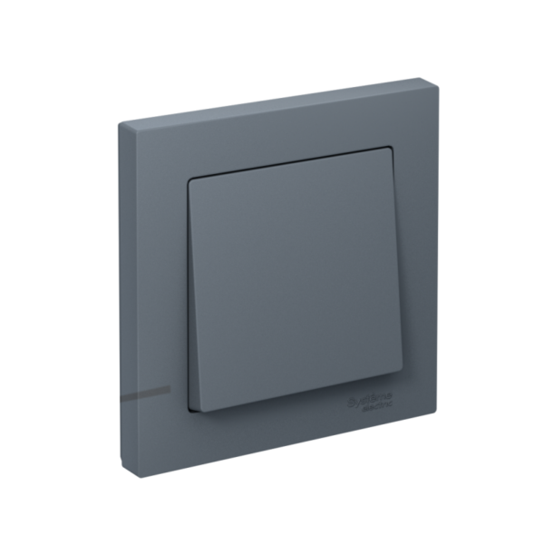 Выключатель 1-кл. СП AtlasDesign 10А IP20 (сх. 1) 10AX в сборе грифель SE ATN000712 (1240398)