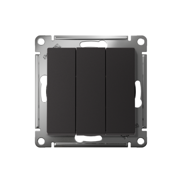 Выключатель 3-кл. СП AtlasDesign 10А IP20 (сх. 1+1+1) 10AX механизм карбон SE ATN001031 (1240535)