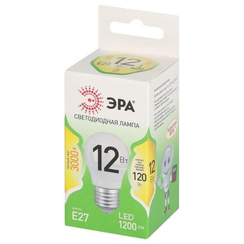 Лампа светодиодная GREEN LINE P45-12W-830-E27 GL 12Вт шар 3000К свет тепл. E27 Эра Б0067015 (1954527)