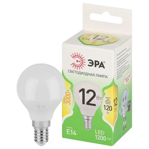 Лампа светодиодная GREEN LINE P45-12W-830-E14 GL 12Вт шар 3000К свет тепл. E14 Эра Б0067042 (1954526)