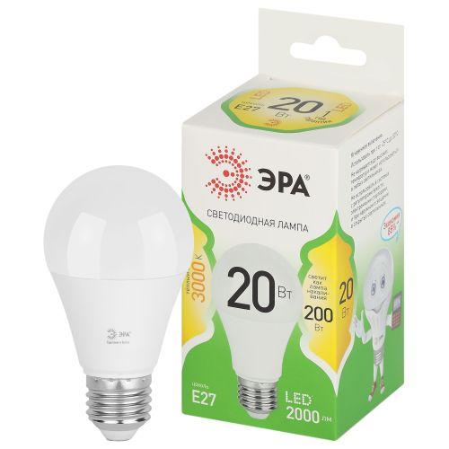 Лампа светодиодная GREEN LINE A60-20W-830-E27 GL 20Вт груша 3000К свет тепл. E27 Эра Б0067106 (1954446)