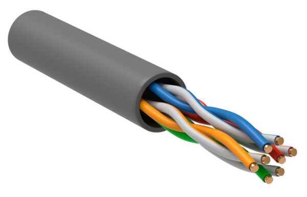 Кабель витая пара U/UTP кат.5E 4х2х24AWG solid CU PVC сер. (м) GENERICA BC1-C5E04-111-305-G (1295433)
