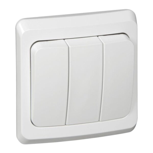 Выключатель 3-кл. СП Этюд 10А IP20 бел. SE BC10-003B (87921)