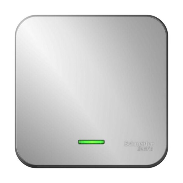 Выключатель 1-кл. ОП Blanca 10А IP20 (сх. 1) 250В с подсветкой с изолир. пластиной алюм. SE BLNVA101113 (1210541)