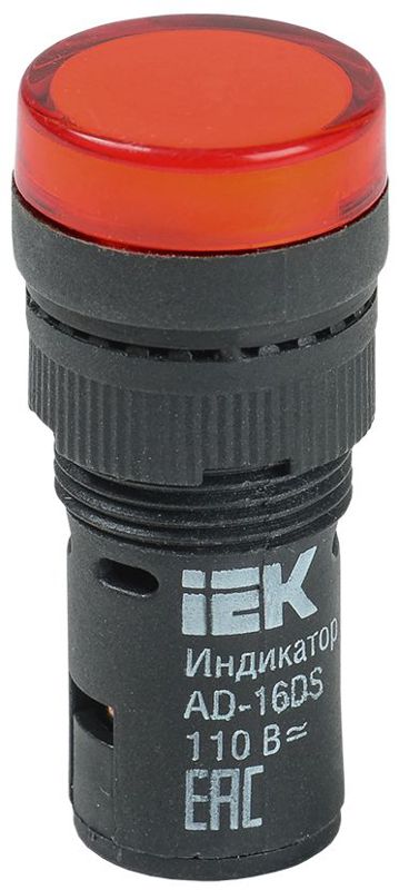 Лампа светосигнальная AD16DS d16мм 24В AC/DC красн. KARAT IEK BLS10-ADDS-024-K04-16 (146800)