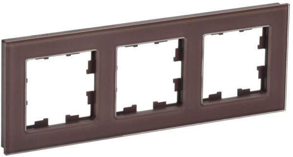 Рамка 3-м BRITE РУ-3-2-БрТБ стекло темн. бронза IEK BR-M32-G-K45 (1679826)
