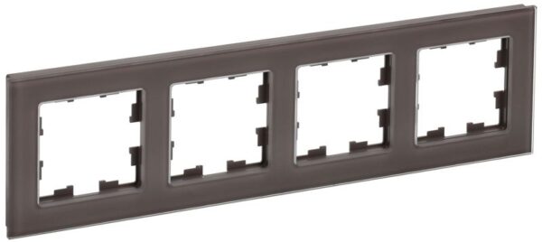 Рамка 4-м BRITE РУ-4-2-БрТБ стекло темн. бронза IEK BR-M42-G-K45 (1679832)