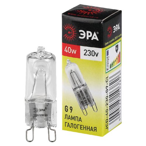Лампа галогенная G9-JCD-40-230V-Cl 40Вт капсула G9 230В Эра C0027378 (416090)