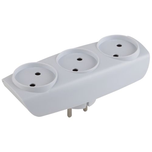 Разветвитель 3-м без заземл. 16А IP20 SP-3-W бел. Эра C0045527 (457606)