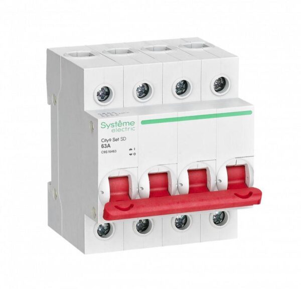Выключатель нагрузки 4п 63А 400В City9 Set SE C9S16463 (1701657)