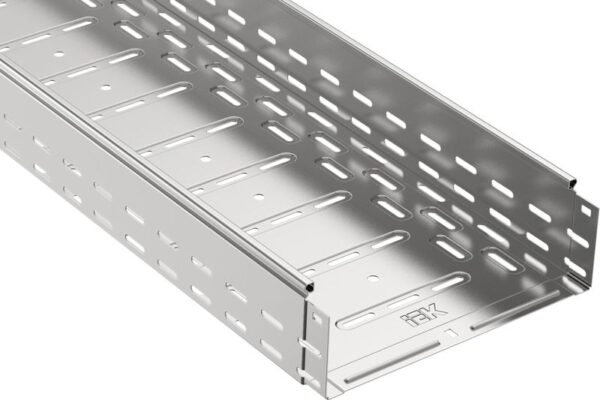 Лоток листовой перфорир. 300х100 L3000 сталь 1мм IEK CLP10-100-300-3 (258750)