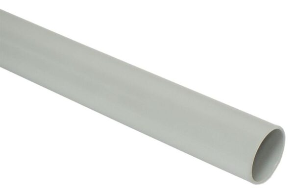 Труба гладкая ПВХ жесткая d40мм сер. (дл.3м) IEK CTR10-040-K41-024I (84414)