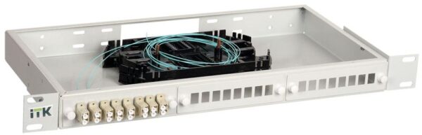Кросс укомплектованный 1U LC (duplex) 4 порта (OM4) ITK FOBX24-1U-4LCUD04 (415346)