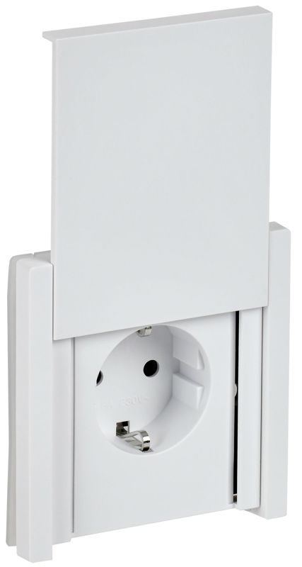 Розетка СП FORTE&PIANO16А IP44 FP219 с заземл. защ. шторки с крышкой безвинт. крепл. бел. IEK FP-R16-16-1-44-K01 (1876804)
