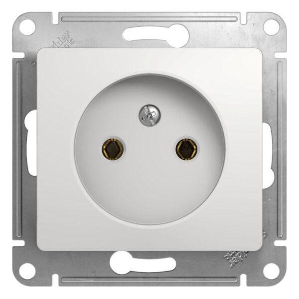Розетка 1-м СП Glossa 16А IP20 без заземл. механизм бел. SE GSL000141 (275151)