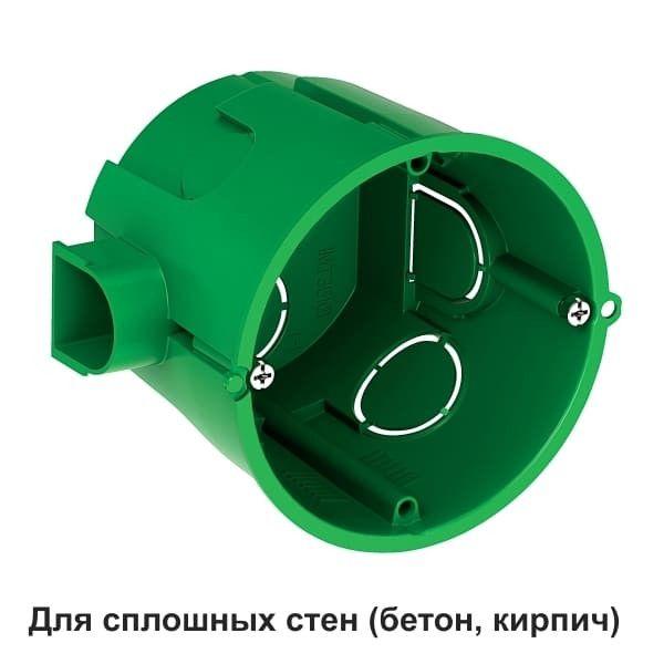Коробка установочная 68(65)х60мм IP30 для сплошных стен SE IMT35101 (203026)