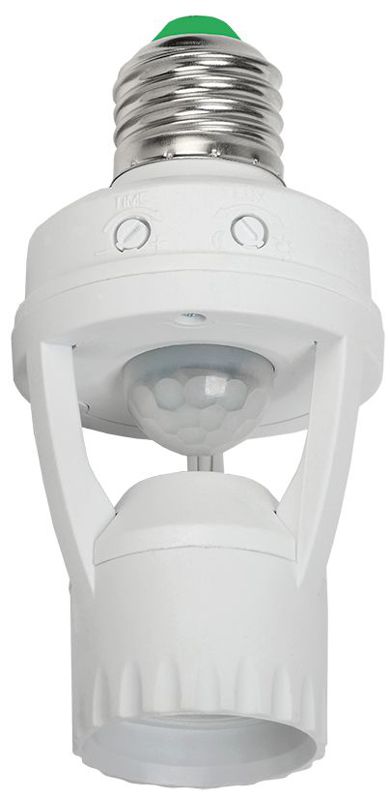 Датчик движения ДД 045 E27 60Вт угол обз. 360град. 6м IP20 бел. IEK LDD10-045-60-001 (476499)