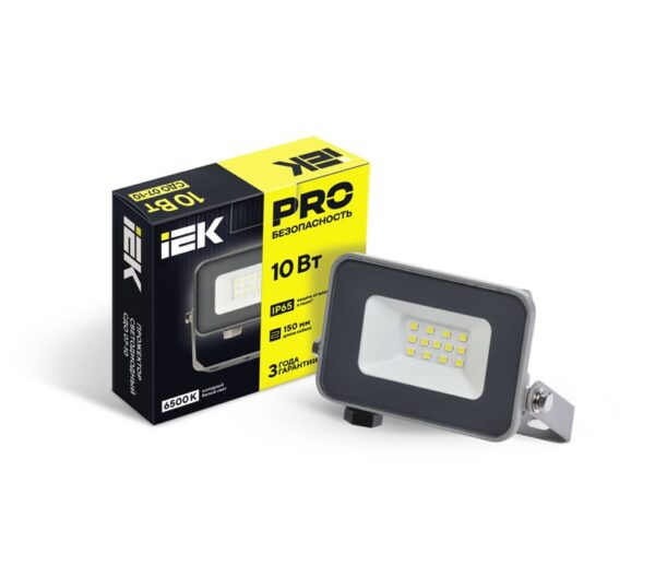 Прожектор светодиодный СДО 07-10 10Вт 6500К IP65 сер. IEK LPDO701-10-K03 (444208)