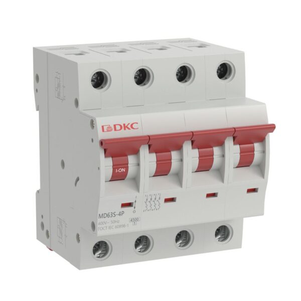 Выключатель автоматический модульный 4п D 10А 4.5кА YON max MD63S YON MD63S-4PD10 (1804860)