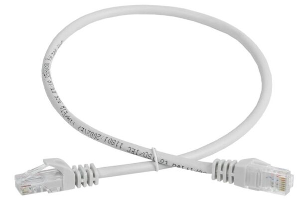 Патч-корд кат.5E UTP 0.5м сер. GENERICA PC01-C5EU-05M-G (1318193)