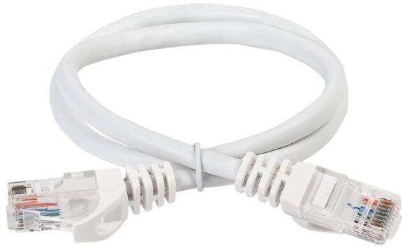 Патч-корд кат.5E UTP 10м бел. GENERICA PC08-C5EU-10M-G (1680149)