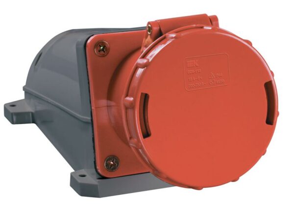 Розетка ОП 63А 380В 3P+PЕ ССИ-134 IP54 IEK PSR12-063-4 (23467)