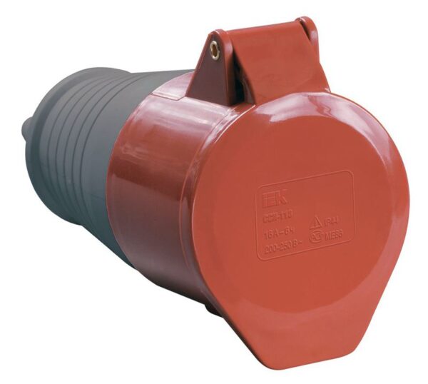Розетка кабельная 16А 380В 3P+PE+N ССИ-215 IP44 IEK PSR22-016-5 (33957)