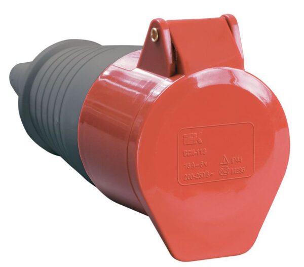 Розетка кабельная 32А 380В 3P+PЕ ССИ-224 IP44 IEK PSR22-032-4 (33959)