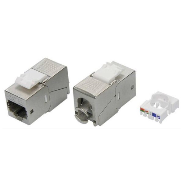 Модуль Keystone RJ45 CAT5E экранир. 90град. (форм-фактор S19) серебр. DKC RNK5EF90TL (1667796)