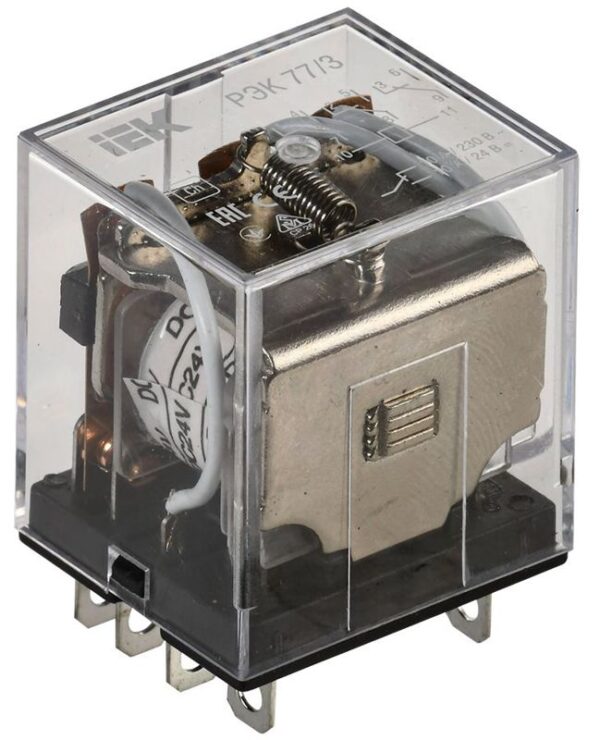 Реле РЭК 77-3 10А 24В DC IEK RRP10-3-10-024D (82378)