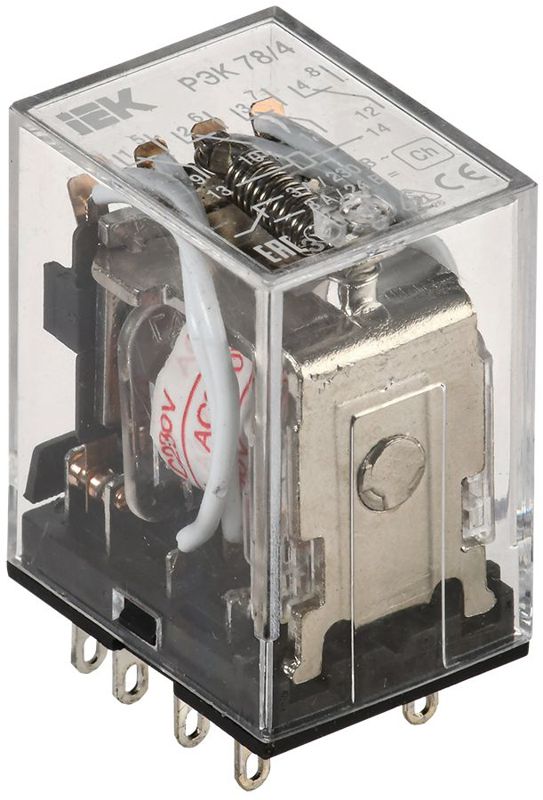 Реле РЭК 78-4 3А 220В AC IEK RRP20-4-03-220A (61436)
