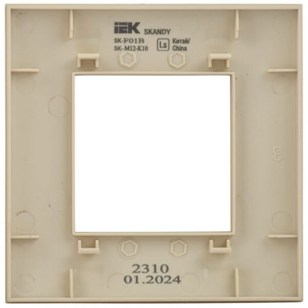 Рамка 1-м SKANDY SK-F01B беж. IEK SK-M12-K10 (1835646)