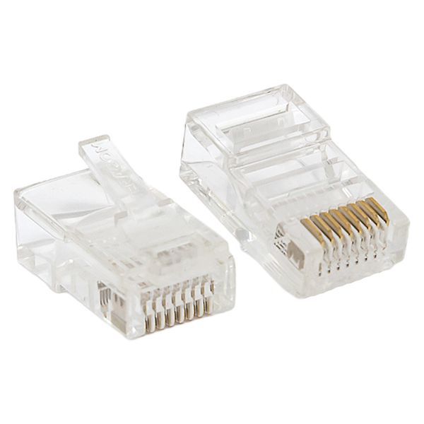 Коннектор RJ45 (8P8C) кат.5E неэкранир. TERACOM универс. (уп.10шт) EKF TRC-PLUG-5EUTP-10 (1752749)