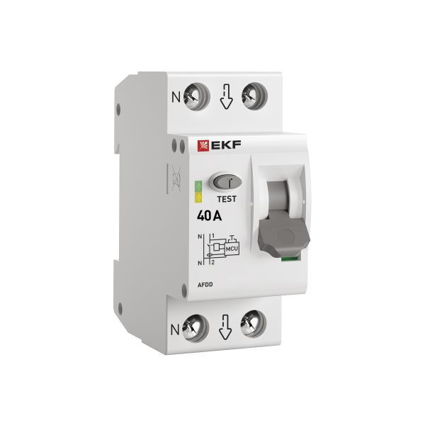 Устройство защиты от дугового пробоя (УЗДП) 1P+N 40А PROxima EKF afdd-2-40-pro (1592187)