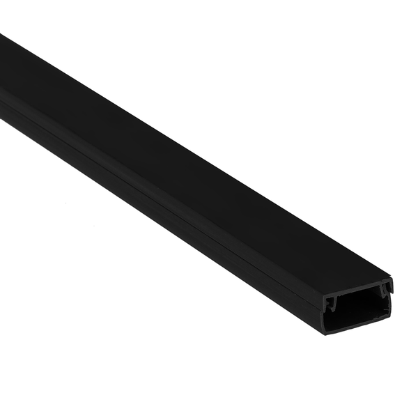 Кабель-канал 12х12 L2000 пластик Plast черн. EKF kk-12-12b (1712848)
