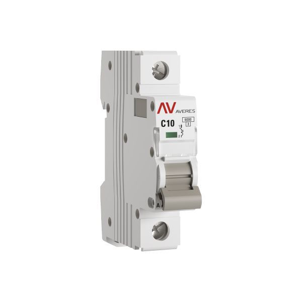Выключатель автоматический модульный 1п C 10А 6кА AV-6 AVERES EKF mcb6-1-10C-av (1208420)