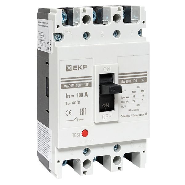 Выключатель автоматический 3п 100/100А 35кА ВА-99М PROxima EKF mccb99-100-100m (209155)