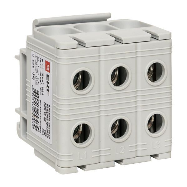 Клемма силовая вводная тройная КСВ 16-50кв.мм сер. PROxima EKF plc-kvs3-16-50-grey (1323172)