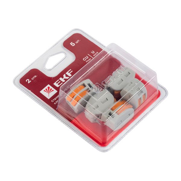 Клемма строительно-монтажная СМК 222-412 (блист.5шт) EKF plc-smk-412b (535061)