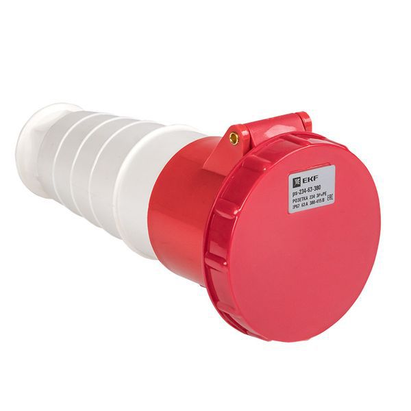 Розетка кабельная 63А 380В 3P+РЕ IP67 (234) EKF ps-234-63-380 (126582)