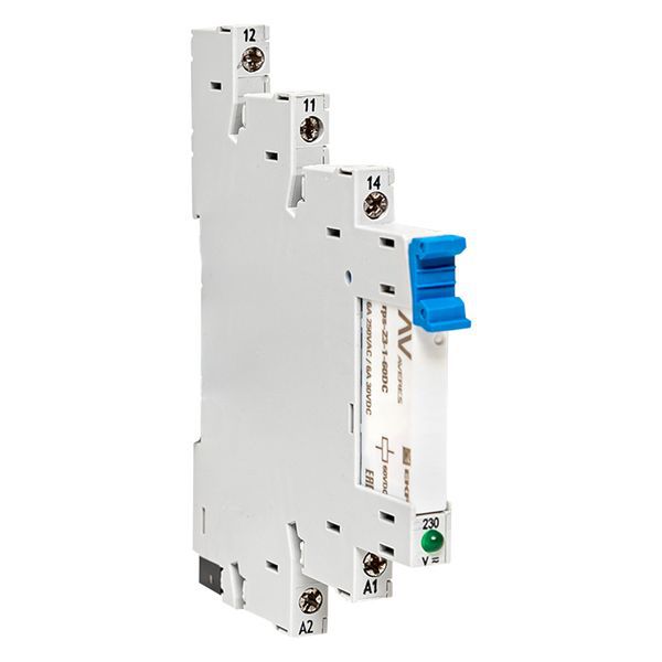 Реле промежуточное РП slim 23/1 6А 230В AC с розеткой в сборе EKF rps-23-1-60-rms230AC (1699891)