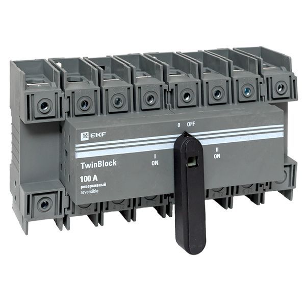 Рубильник 4п 100А реверсивный с рукояткой для прямой установки TwinBlock EKF tb-s-100-4p-rev (1752380)