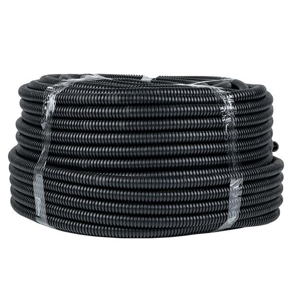Труба гофрированная ПНД d25мм с протяжкой черн. (уп.25м) Plast PROxima EKF tpnd-25-25m (1313252)