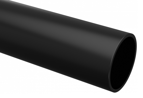 Труба гладкая ПВХ жесткая d20мм черн. (дл.3м) Plast EKF trg-20b-3m (1721342)